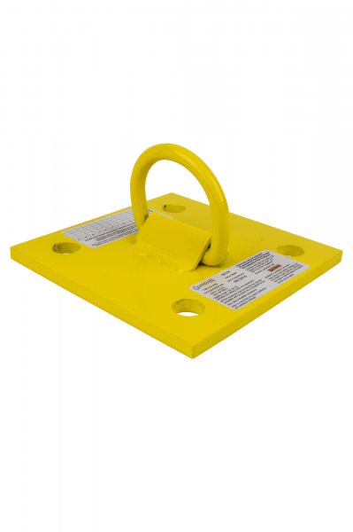 product GUARDIAN FALL PROTECTION 00510 Ridge-It Roof Anchor With (2) 18 in Flat D-Rings and Butyl Weatherproof Strips, For Use With Wood Rooftops, 18 in L, Stainless Steel/Zinc Plated Steel/Butyl, Silver