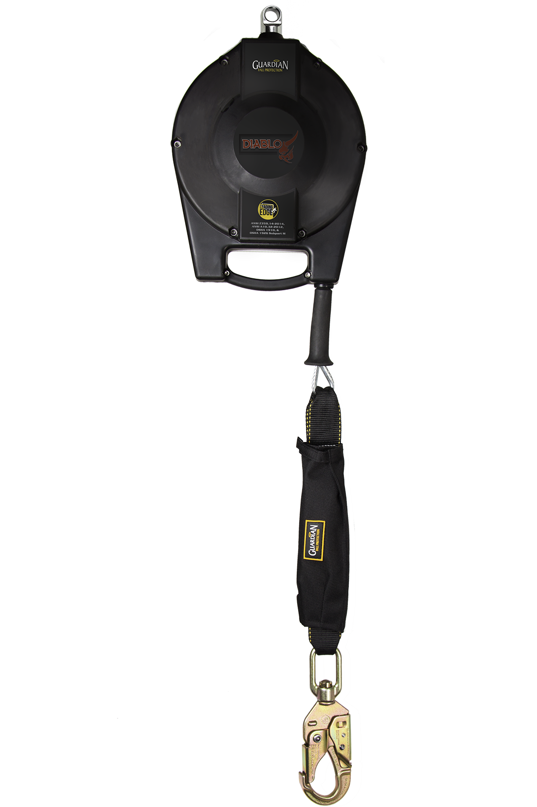 product 3M DBI-SALA Fall Protection 3590543 Rebel™ Series Leading Edge Self-Retracting Lifeline, 33 ft, 310 lbs Load Capacity, Red, Galvanized Steel Line