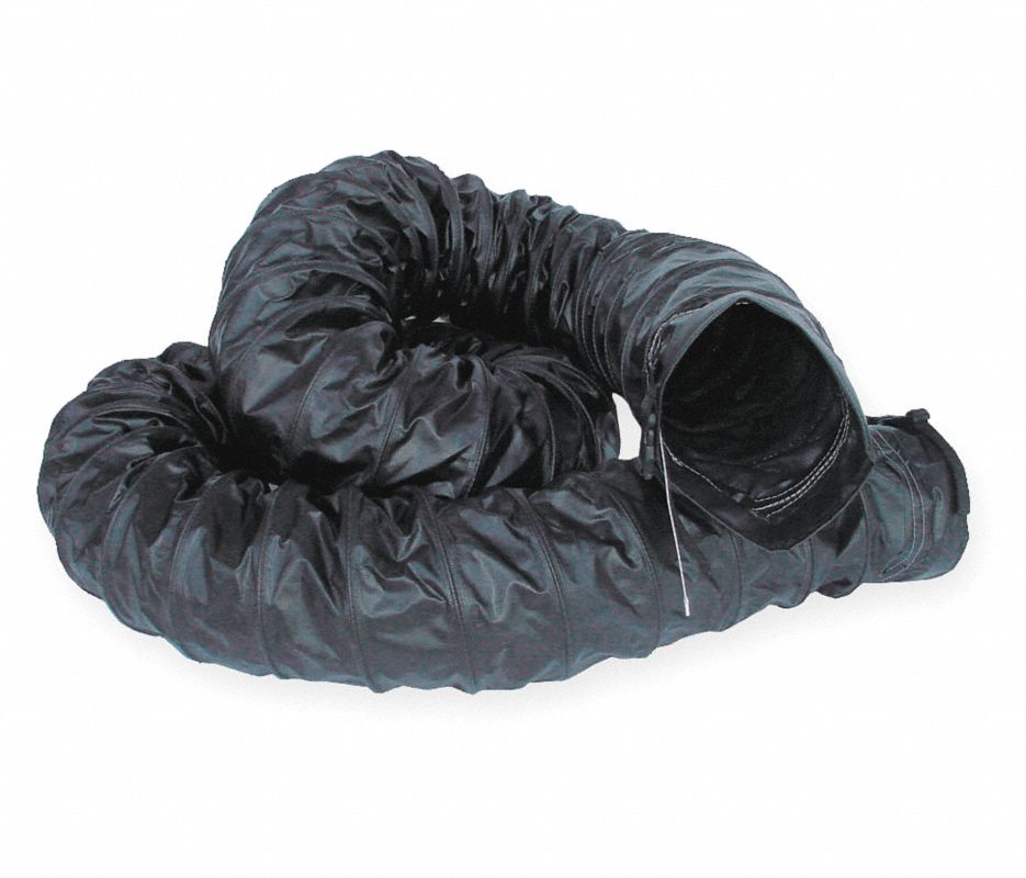 product Allegro® 9550-25 Lightweight Retractable Blower Duct, 12 in Dia x 25 ft L, 1-Ply Vinyl/Polyester with PVC Coat