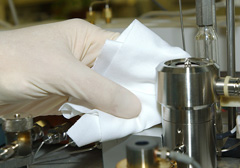 product Texwipe&reg; TX1009 AlphaWipe® 9 X 9 in Cleanroom Wipe, Dry, Synthetic Fiber