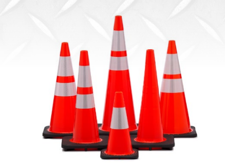 28 Wide Body Traffic Cone with 3M Reflective Collar