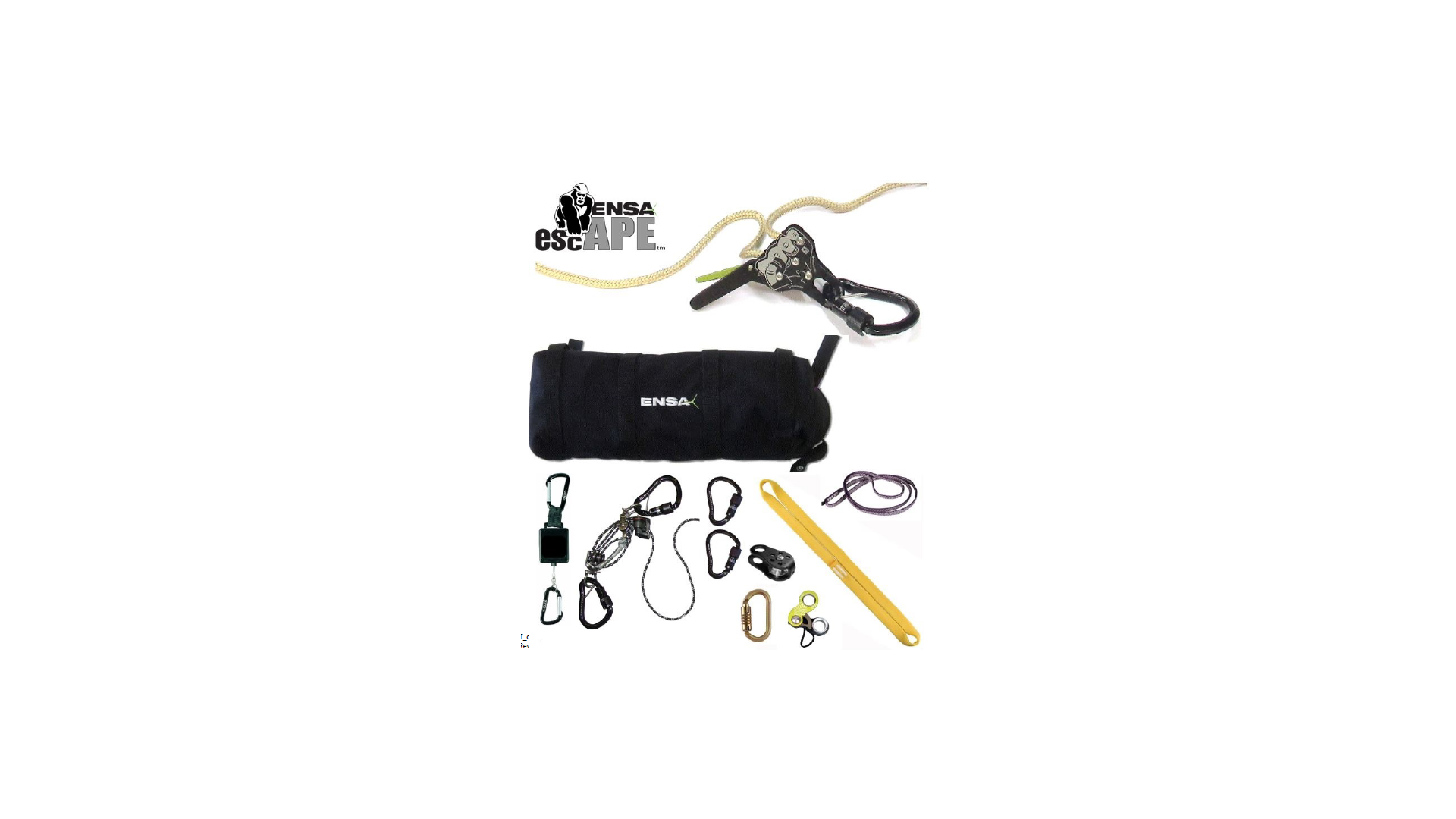 product Replacement Bag for ENSA Ape Escape Evac 100 ft kit, D2 Evac 100 ft kit, and APEX Rescue 100 ft kit