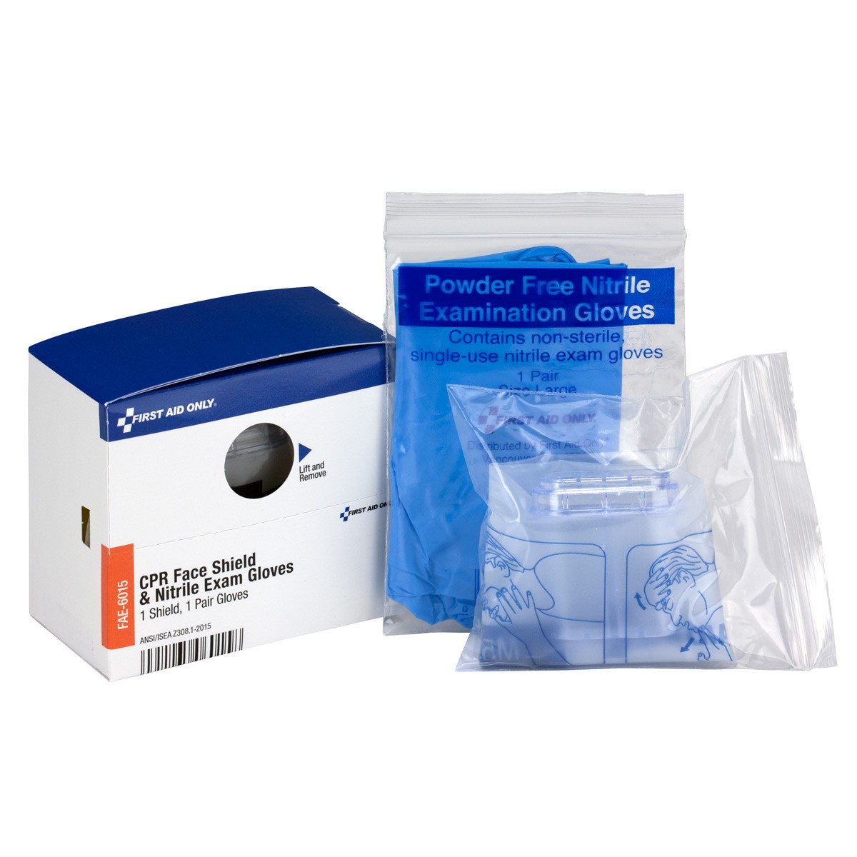 product First Aid Only® 21-008-001 Exam Grade Latex Free First Aid Pack, 4 Pieces, Box Container