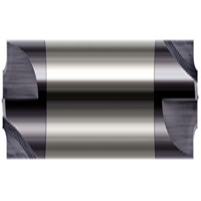 product Harvey Tool 17039-C3 Double End Flared Imperial Corner Rounding End Mill, 1/8 in Dia Cutter, 0.044 in Length of Cut, 2 Flutes, 1/8 in Dia Shank, 1-1/2 in OAL, AlTiN Coated