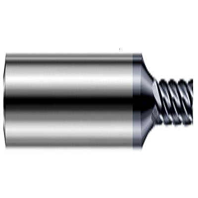 product Titan USA TC22701 V42RR VI-PRO Center Cutting Corner Radius High Performance Regular Flute Single End End Mill, 5/8 in Dia Cutter, 0.12 in Corner Radius, 1-5/8 in Length of Cut, 4 Flutes, 5/8 in Dia Shank, 3-1/2 in OAL, ALCRO-MAX Coated