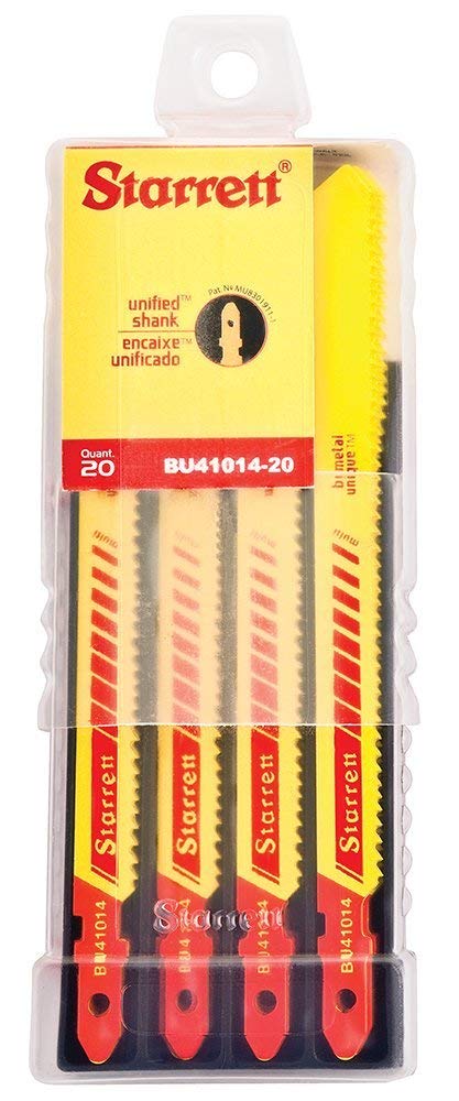 product Starrett® BU424-20 Unique Jig Saw Blade, 4 in L x 3/8 in W, 24 TPI, Bi-Metal Body