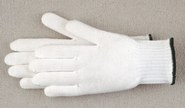 product MCR Safety 8610 Lightweight Inspectors Gloves, 7 ga 35/65 Cotton/Polyester, White, Straight Thumb Style, Paired Hand, 8-1/2 in L