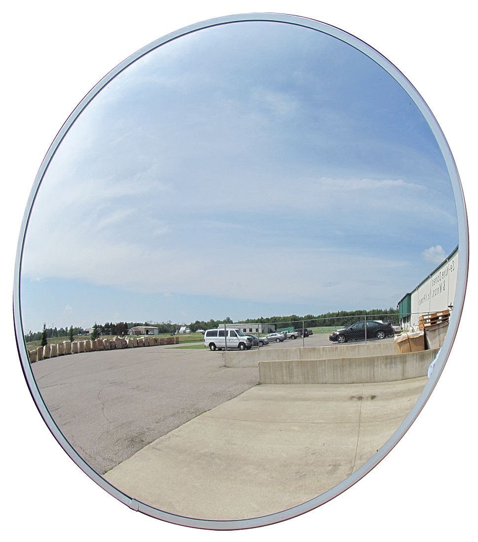 product Se-Kure DCVO18TPB 18 in Outdoor Convex Mirror, Acrylic Lens, Plastic Backing