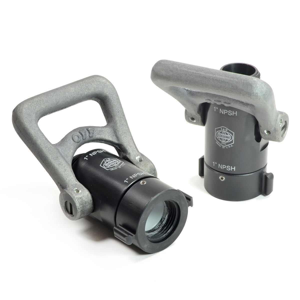 product S and H Fire Products WV-25NH-15NH Gated Wye Valve, 2.5 in FNST X 1.5 in MNST, 600 psi, Powder Coated/Corrosive Resistant Aluminum