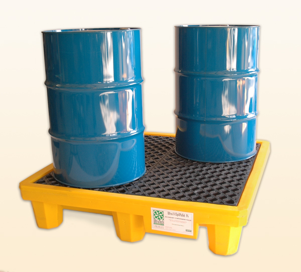 product UltraTech 1086 Ultra-Spill Deck, 5-3/4 in H X 52 in L X 25-7/8 in W, Polyethylene, Yellow