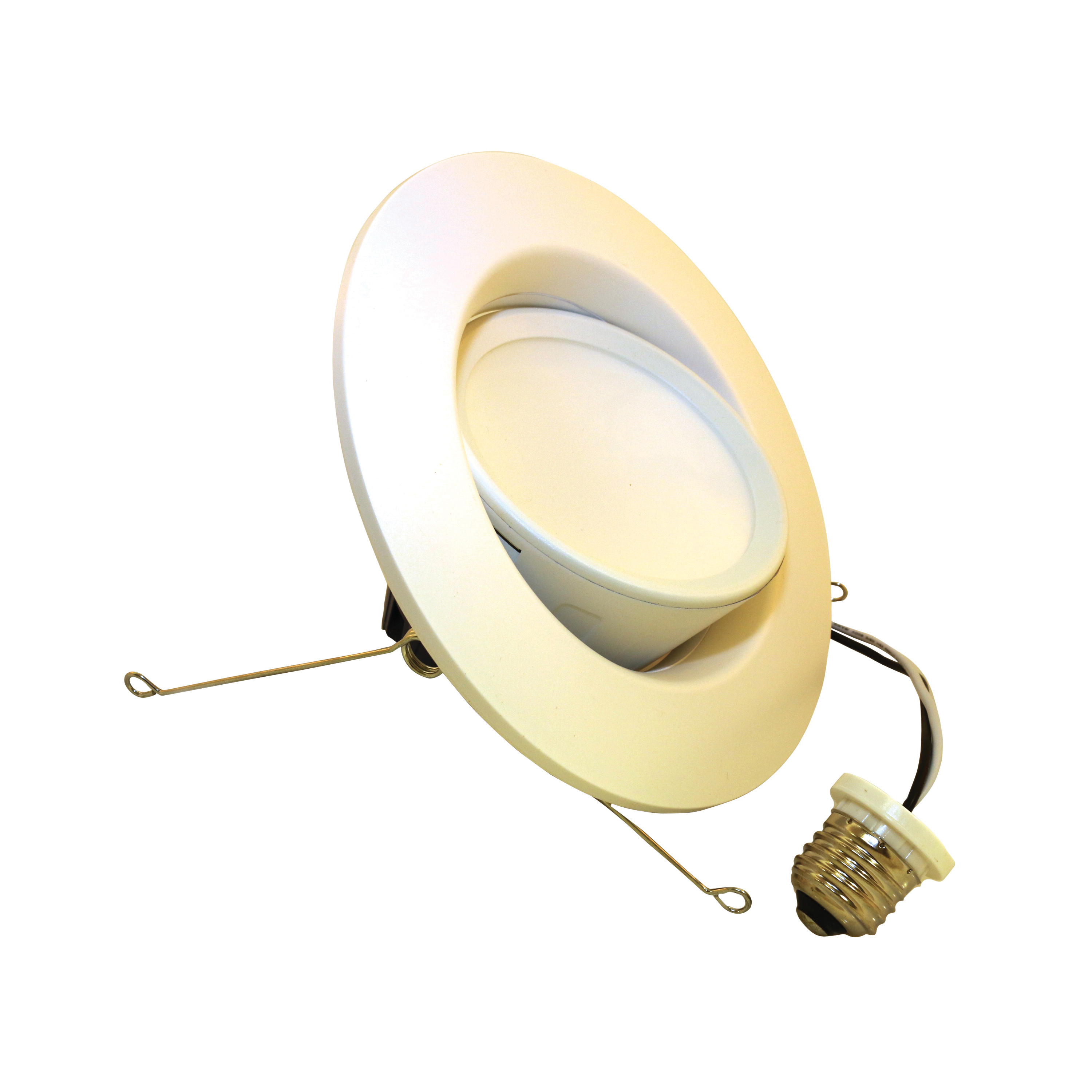 Sylvania 73464 LED Downlight Kit, Recessed, Track, 75 W Equivalent, Medium Lamp Base, Dimmable, White Light