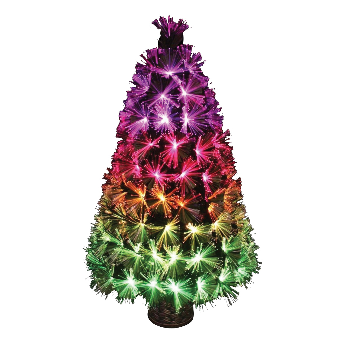 54630 Fireworks Fiber Optic, 8-3/4 in L, Christmas, PVC, Ombre, Shiny