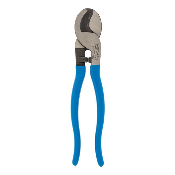 CHANNELLOCK 911 Cable Cutter, 9-1/2 in OAL, HCS Jaw, Comfort-Grip Handle, Blue Handle - 1
