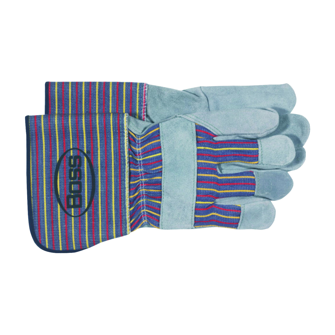 4046 Driver Gloves, Unisex, L, Wing Thumb, Gauntlet Cuff, Gray