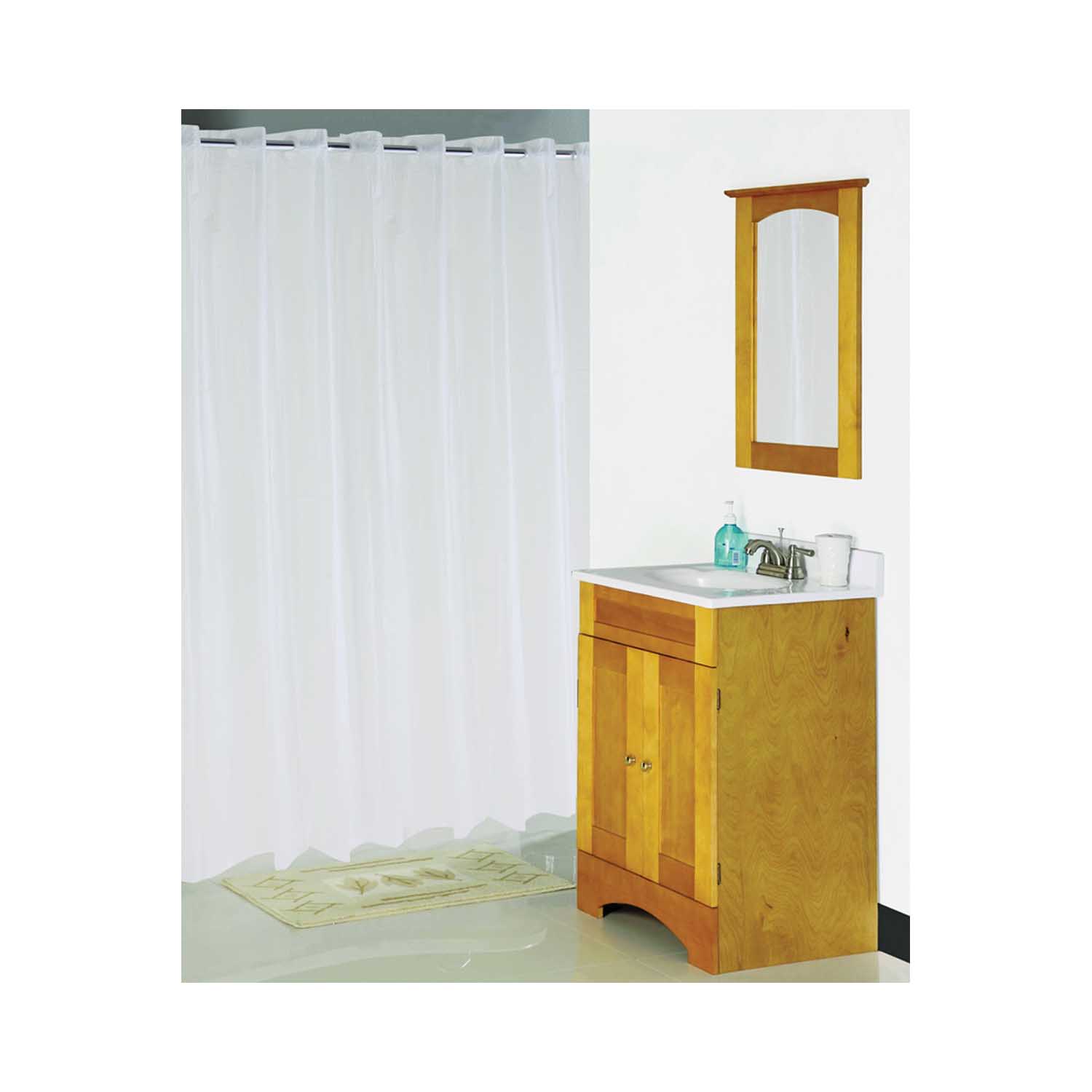 XG-02-FS Hookless Shower Curtain, Vinyl