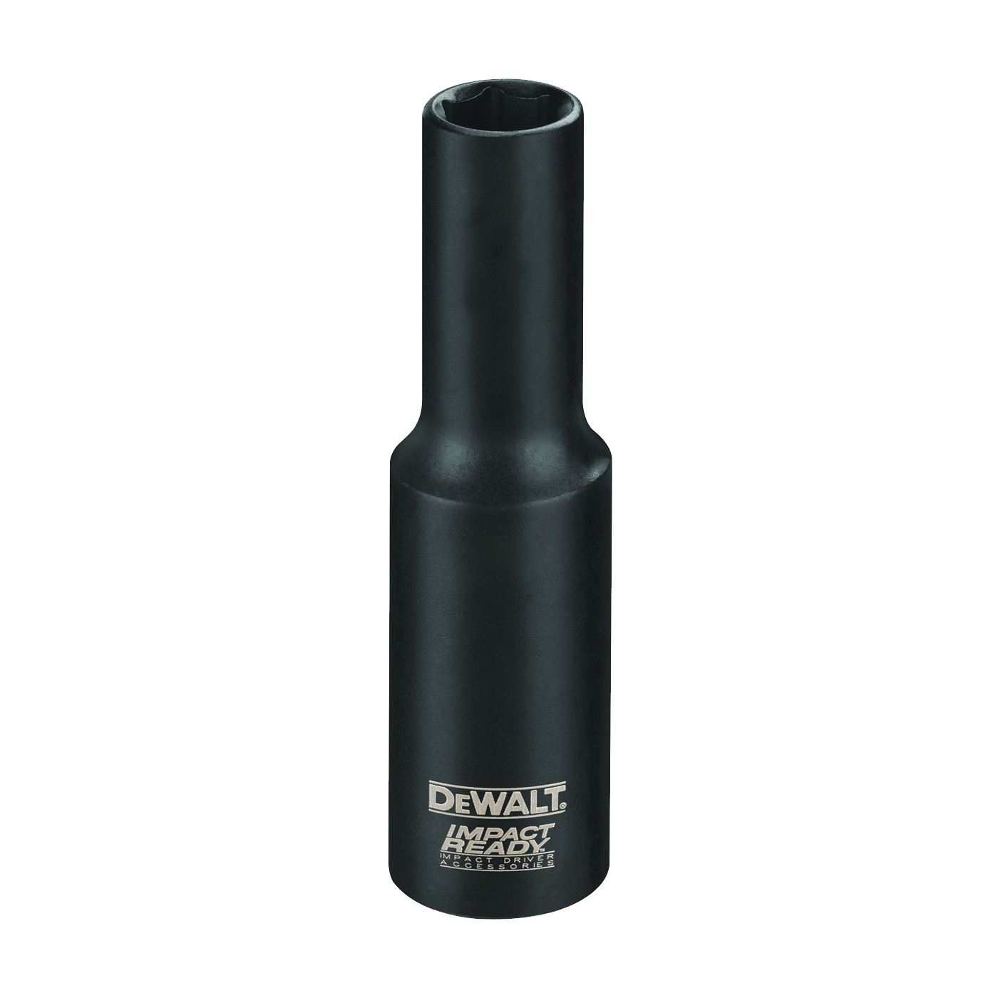 IMPACT READY DW2292 Impact Socket, 7/8 in Socket, 3/8 in Drive, Square Drive, 6-Point, Steel, Black Oxide