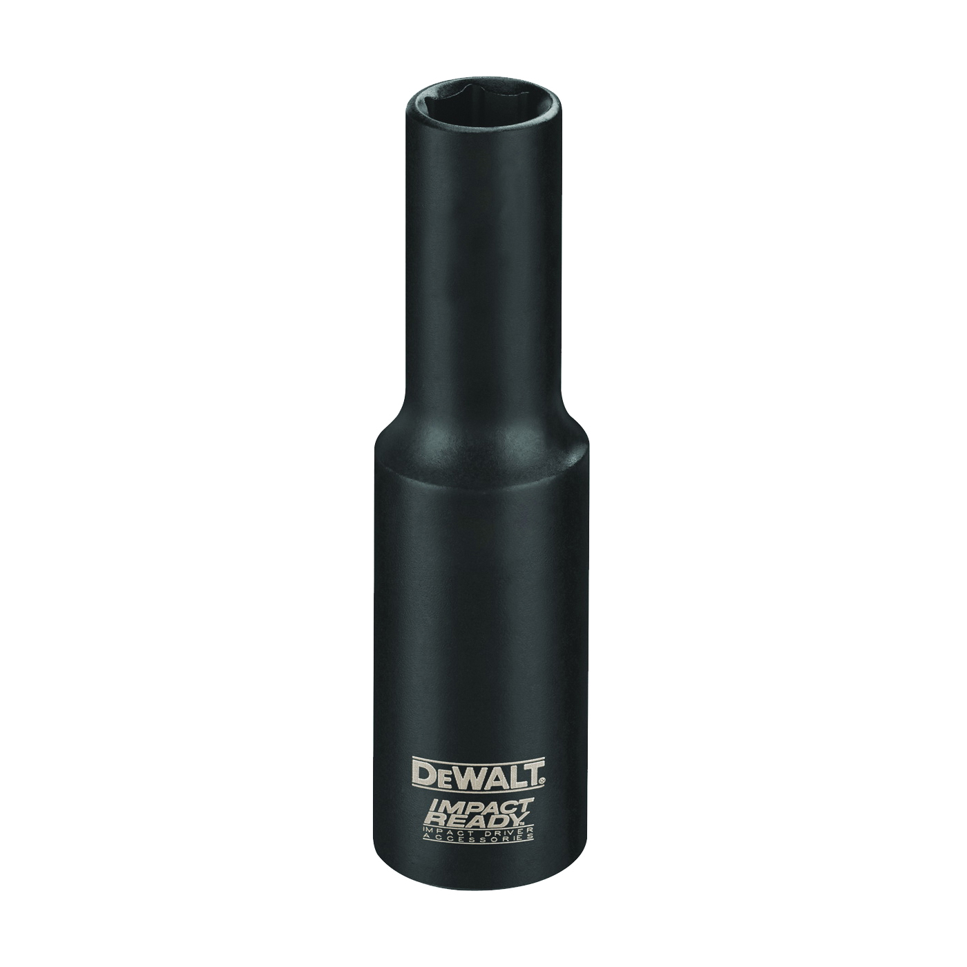 IMPACT READY DW22932 Impact Socket, 15/16 in Socket, 1/2 in Drive, Square Drive, 6-Point, Steel, Black Phosphate