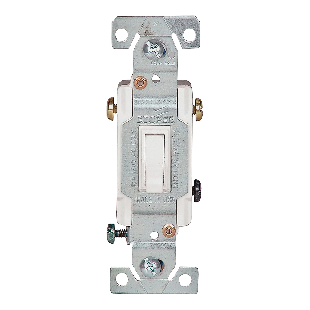 C1303-7W Toggle Switch, 15 A, 120 V, 6-20R, Polycarbonate Housing Material, Gray