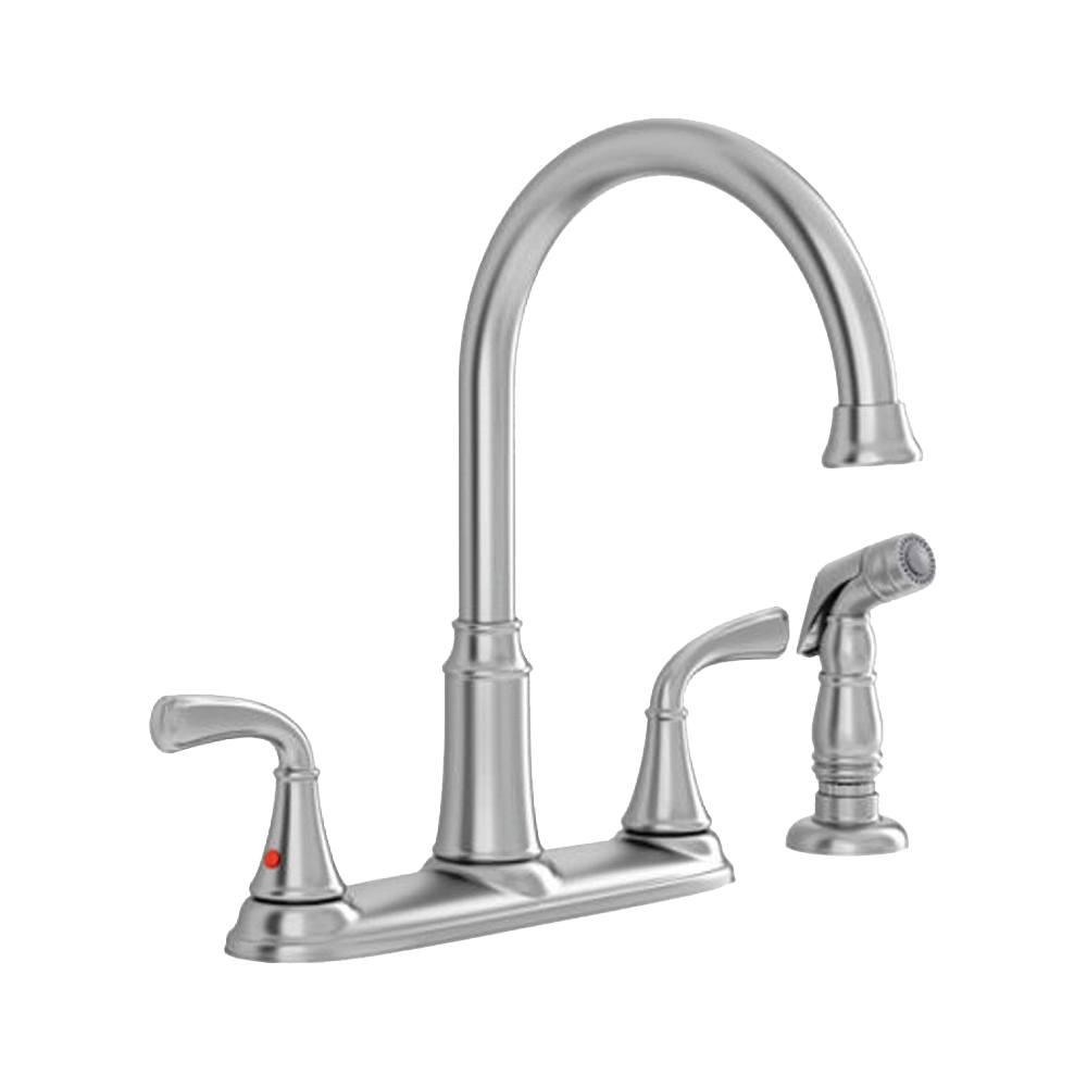 Tinley Series 7408400.075 High-Arc Kitchen Faucet with Side Sprayer, 1.8 gpm, 2-Faucet Handle