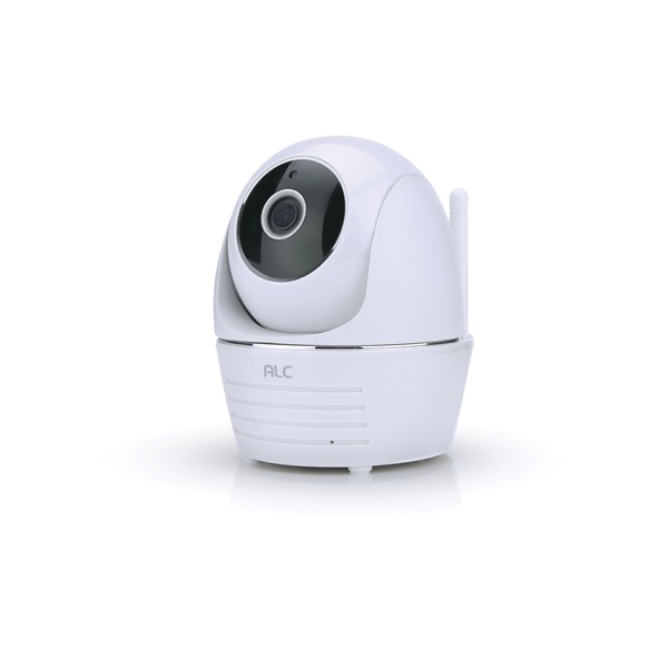 AWF23 Wi-Fi Camera, 90 deg View, 1080 pixel Resolution, Night Vision: 35 ft, White, Wall Mounting