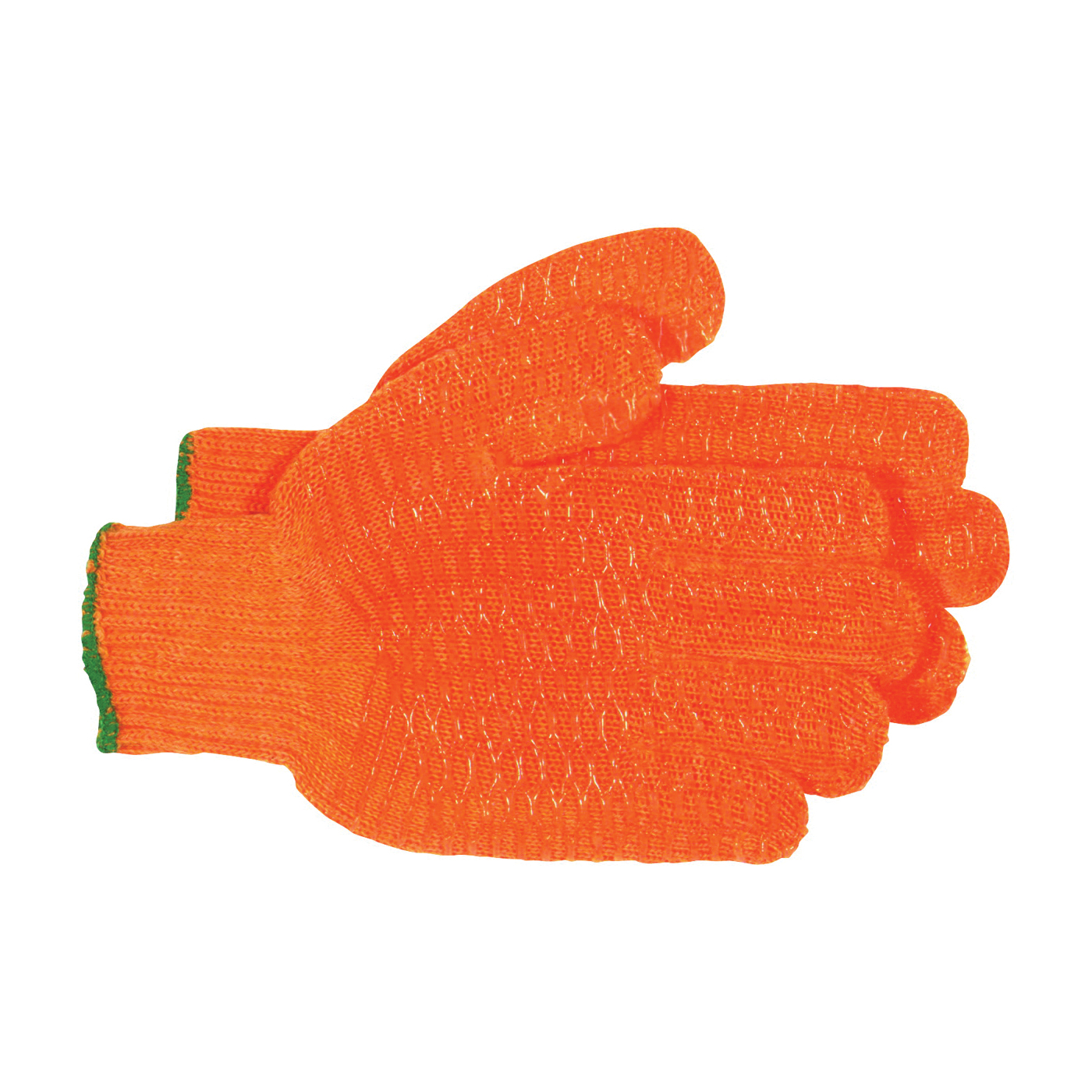 4099L Reversible Protective Gloves, L, Knit Wrist Cuff, Orange
