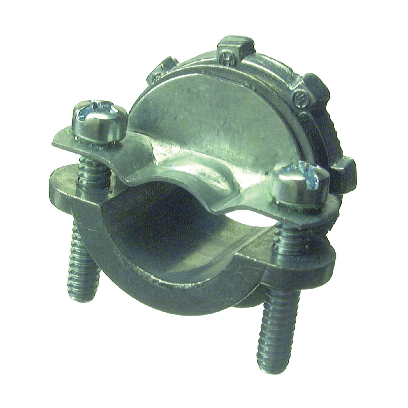 Halex 20510 Clamp Connector, 3/8 in, 1-3/16 in L, Zinc