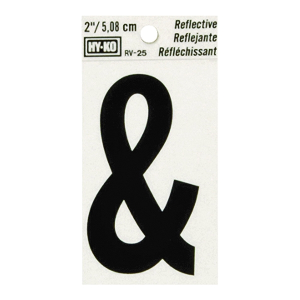 2" BLK & SYMBOL SIGN