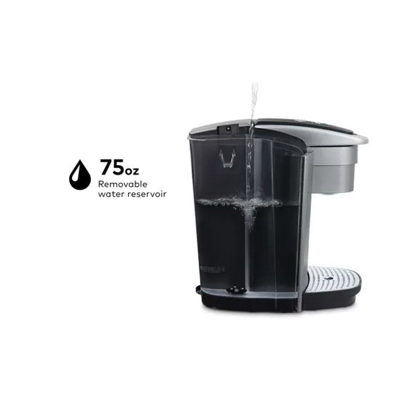KEURIG 5000197492 Single Serve Coffee Maker, 75 oz Capacity, 110 W, Plastic, Silver - 3