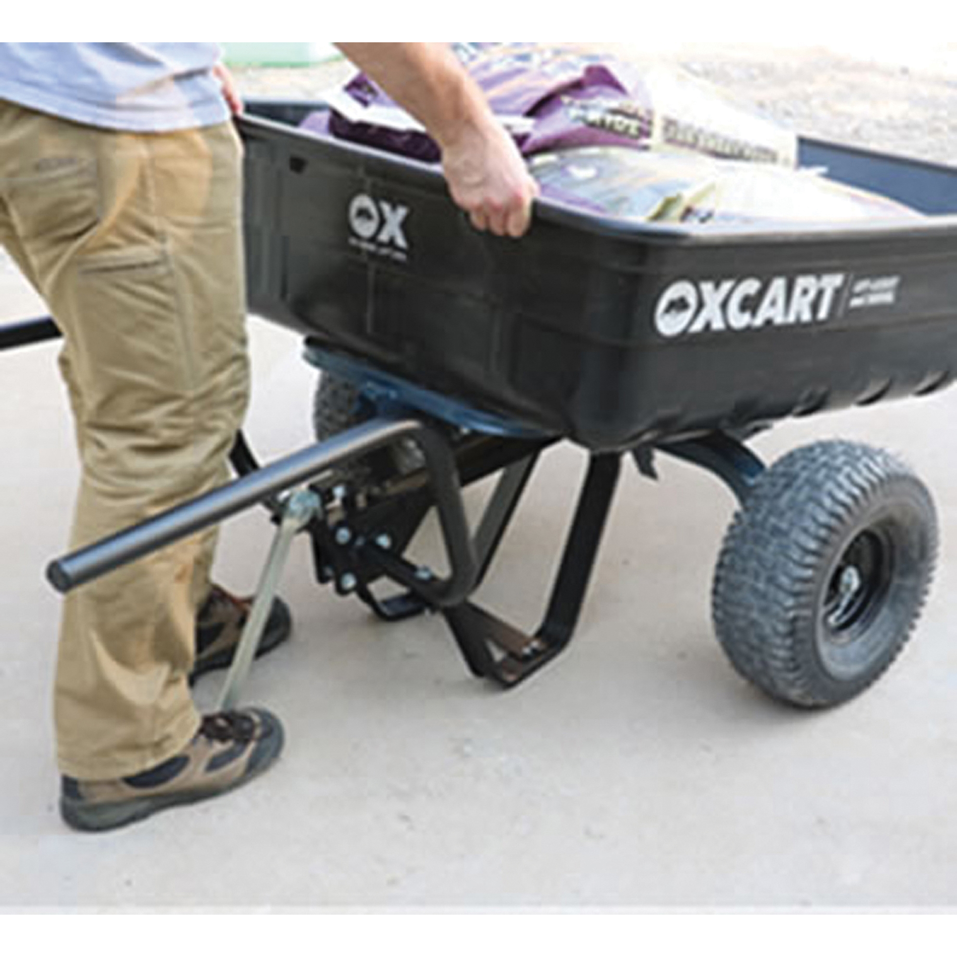 OXCART PRODUCTS GTM0202 Wheelbarrow Conversion Kit, Steel - 3