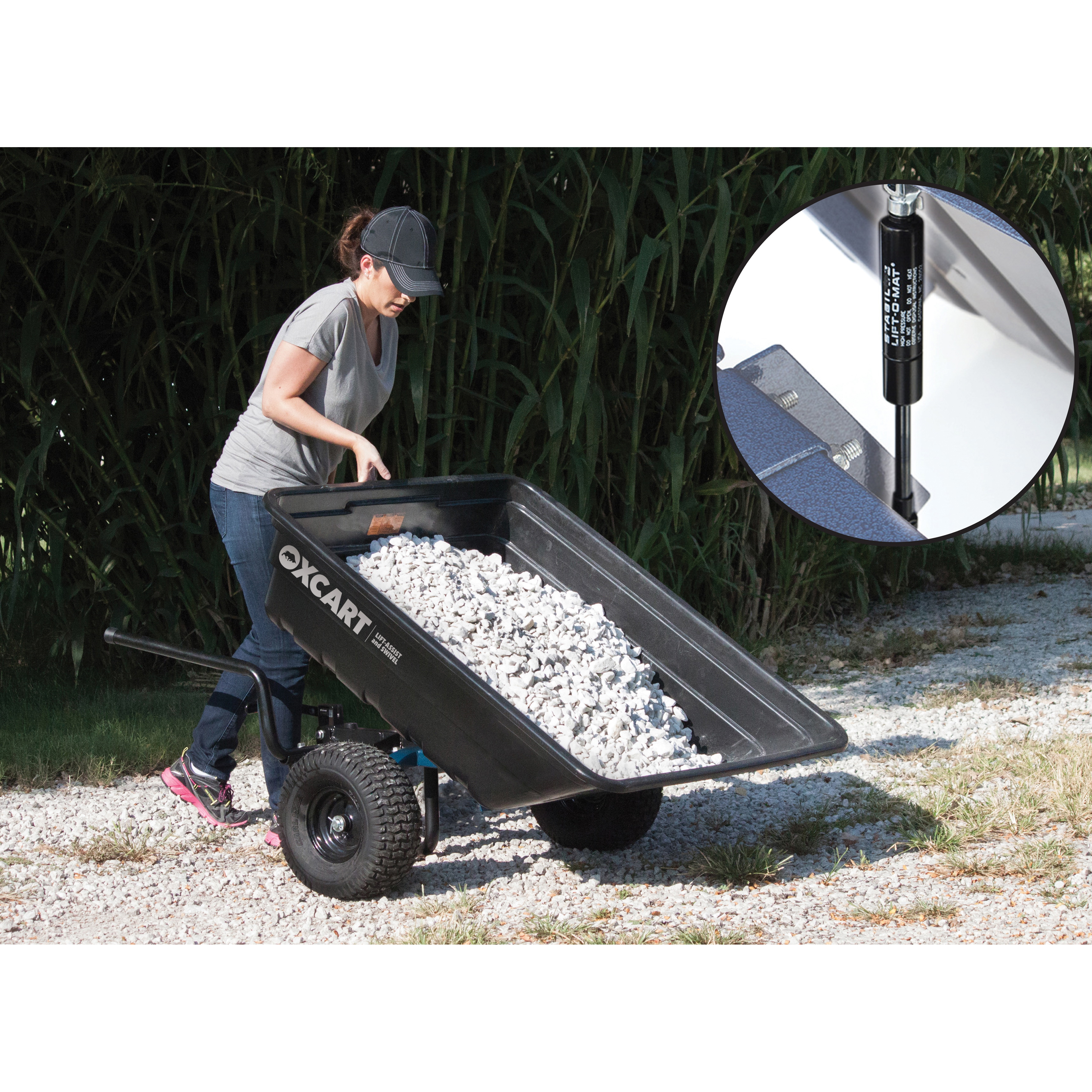 OXCART PRODUCTS GTM0202 Wheelbarrow Conversion Kit, Steel - 4