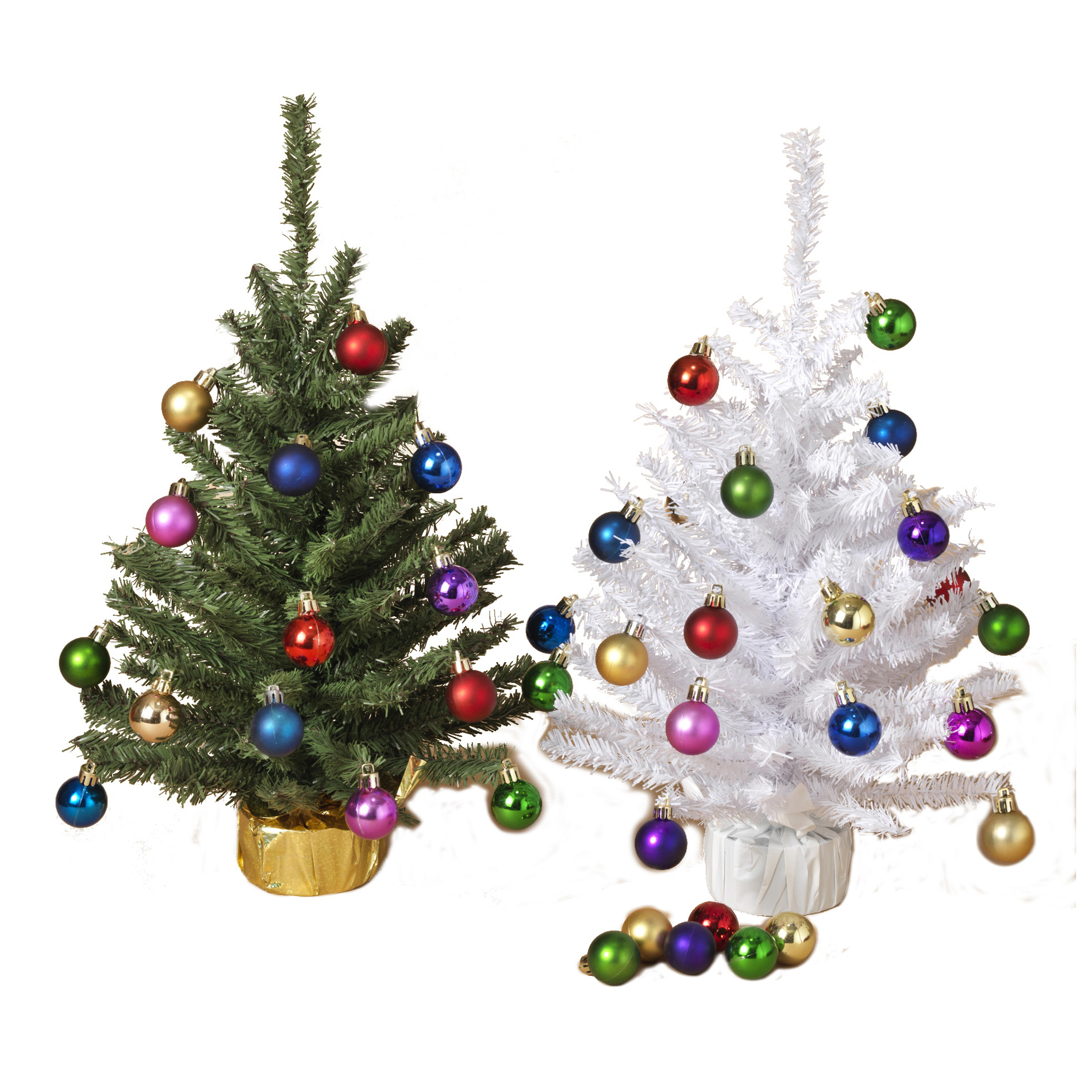 Gerson 2305880 Christmas Tree with 20 Ornament