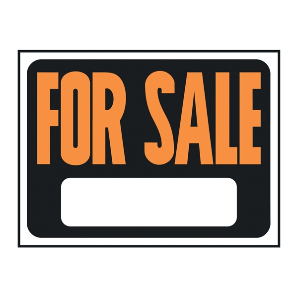 Hy-Glo Series 3006 Identification Sign, For Sale, Fluorescent Orange Legend, Plastic