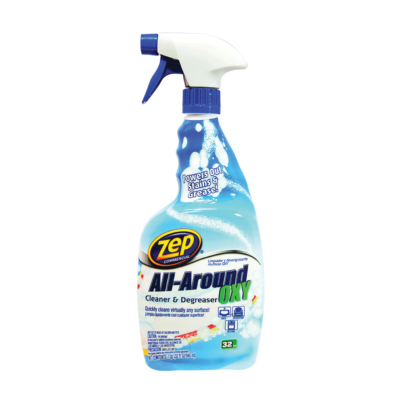 ZUAOCD32 Oxy Cleaner/Degreaser, 1 qt Spray Dispenser, Liquid, Pleasant
