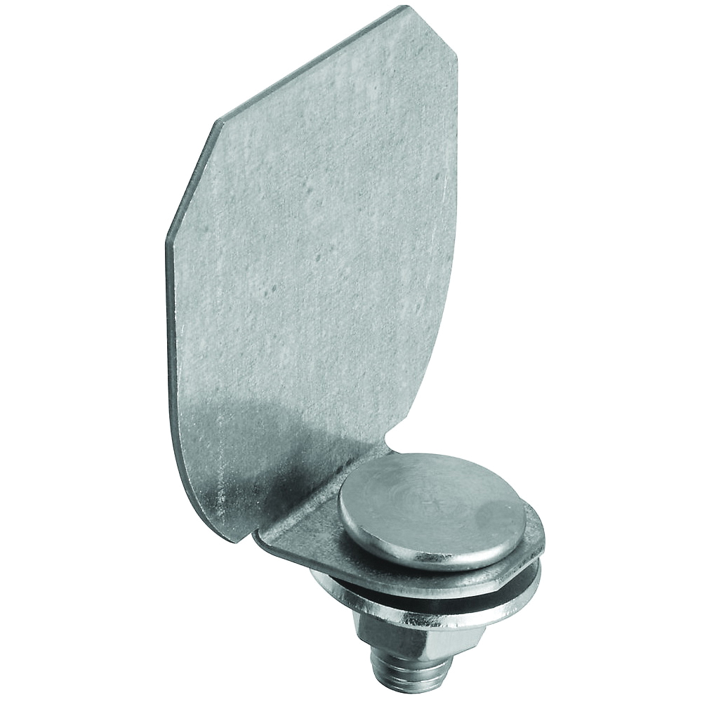 N193-839 Round Rail End Cap, Steel, Galvanized