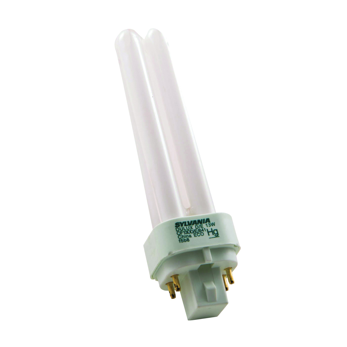 20667 Compact Fluorescent Bulb, 13 W, T4 Lamp, G24Q-1 Lamp Base, 900 Lumens, 4100 K Color Temp