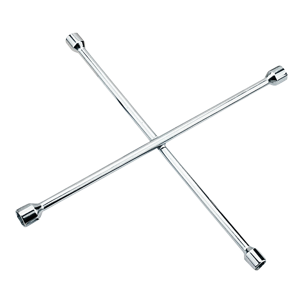 JL-AT-TGCW10133L Lug Wrench, Hex Socket, 17, 19, 21 and 23 mm Socket, 20 in L, Carbon Steel, Chrome