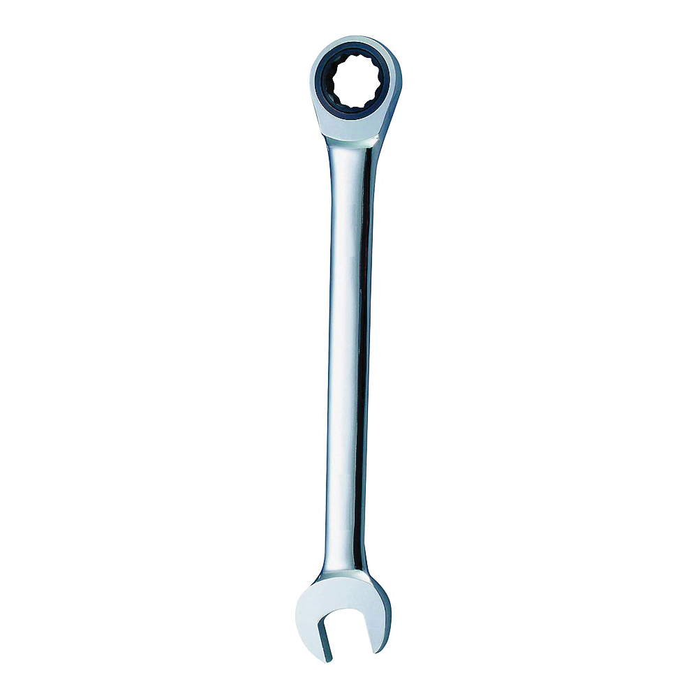 PG15MM Combination Wrench, Metric, 15 mm Head, Chrome Vanadium Steel, Polished Mirror