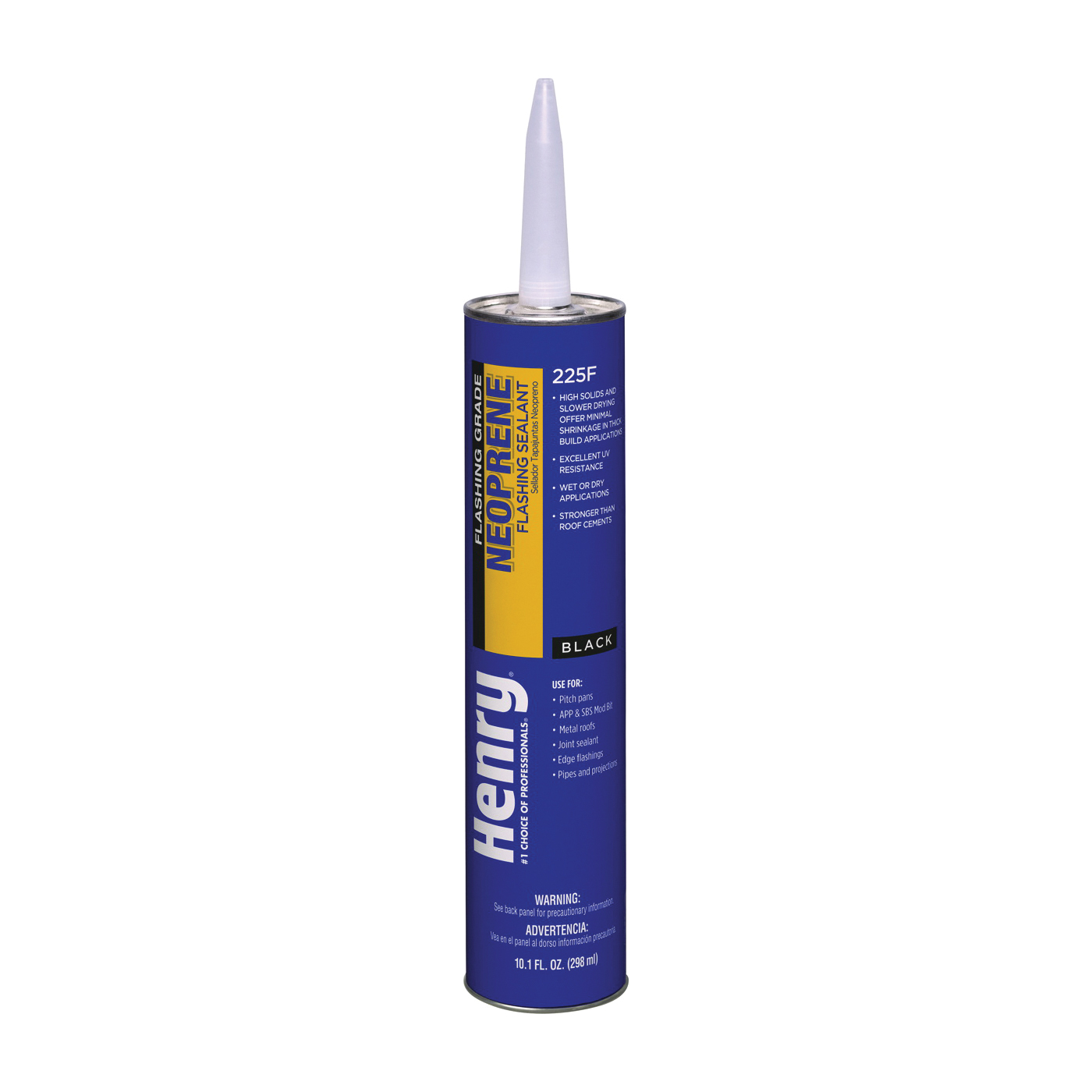 Henry 225F Series HE225F104 Flashing Sealant, Black, Liquid, 10.1 oz Cartridge