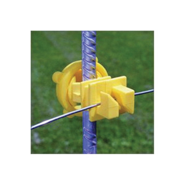 Zareba Fi-Shock IRY-FS* Screw-On Insulator, Polyrope/Polywire, Yellow - 1