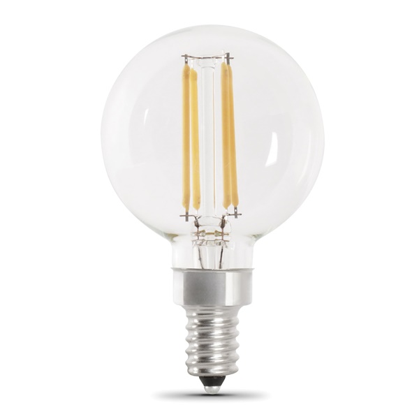 BPG1640/927CA/FIL/2 LED Lamp, Globe, G16-1/2 Lamp, 40 W Equivalent, E12 Lamp Base, Dimmable