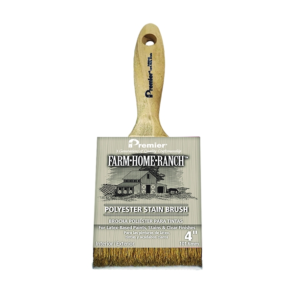 Farm Home Ranch FHR00143 Stain Brush, Gold/Polyester Bristle