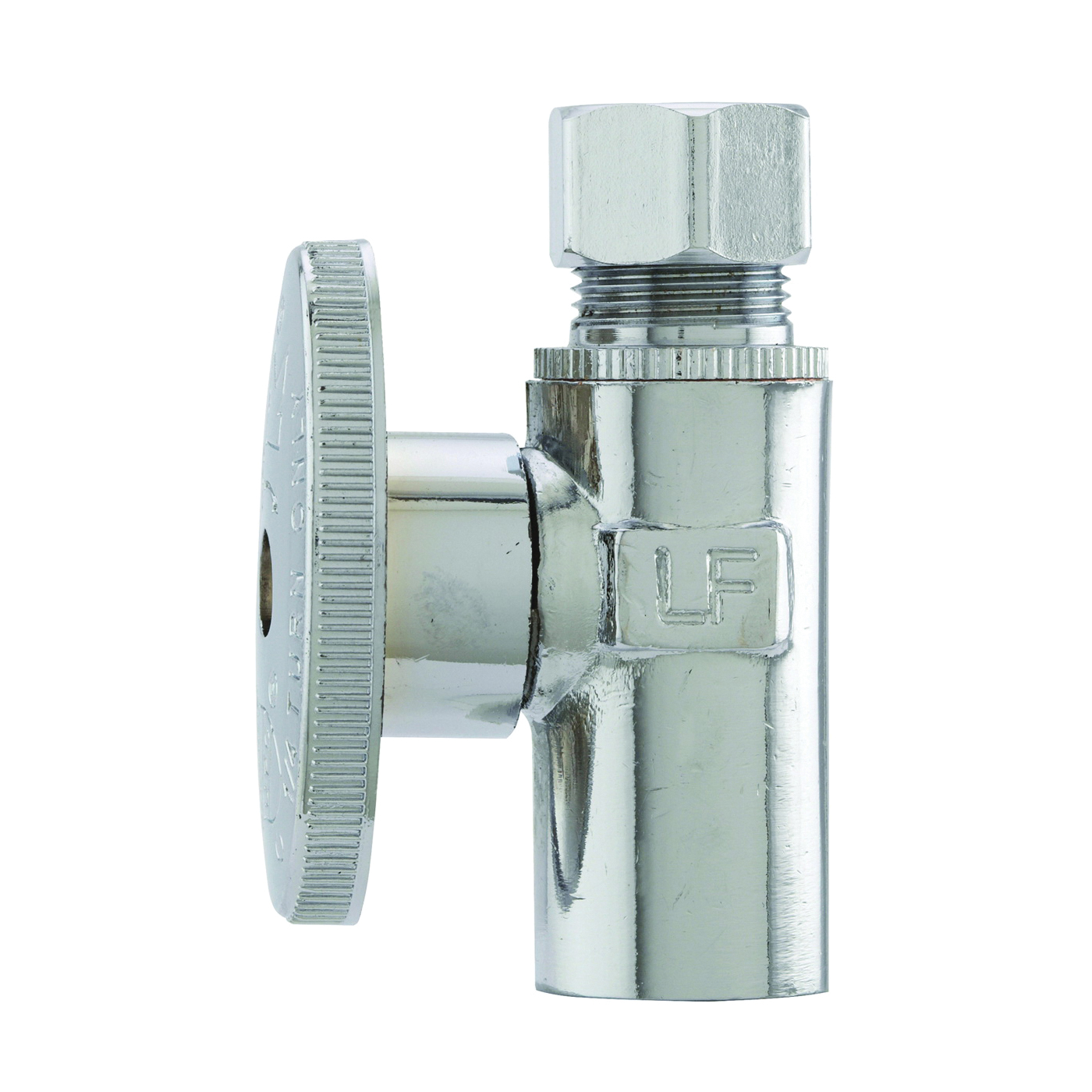 PP62PCLF Shut-Off Valve, 1/2 x 3/8 in Connection, Sweat x Compression, Brass Body