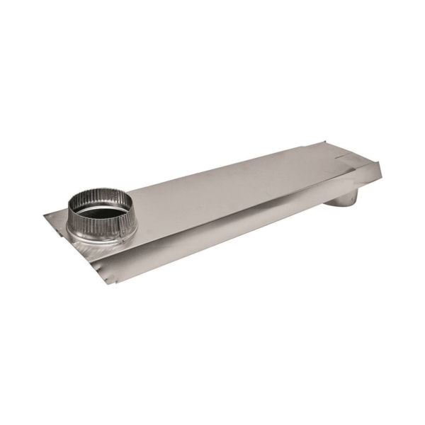 3005 Dryer Vent Duct, 2 in W, 6 in H, 90 deg Angle, Aluminum