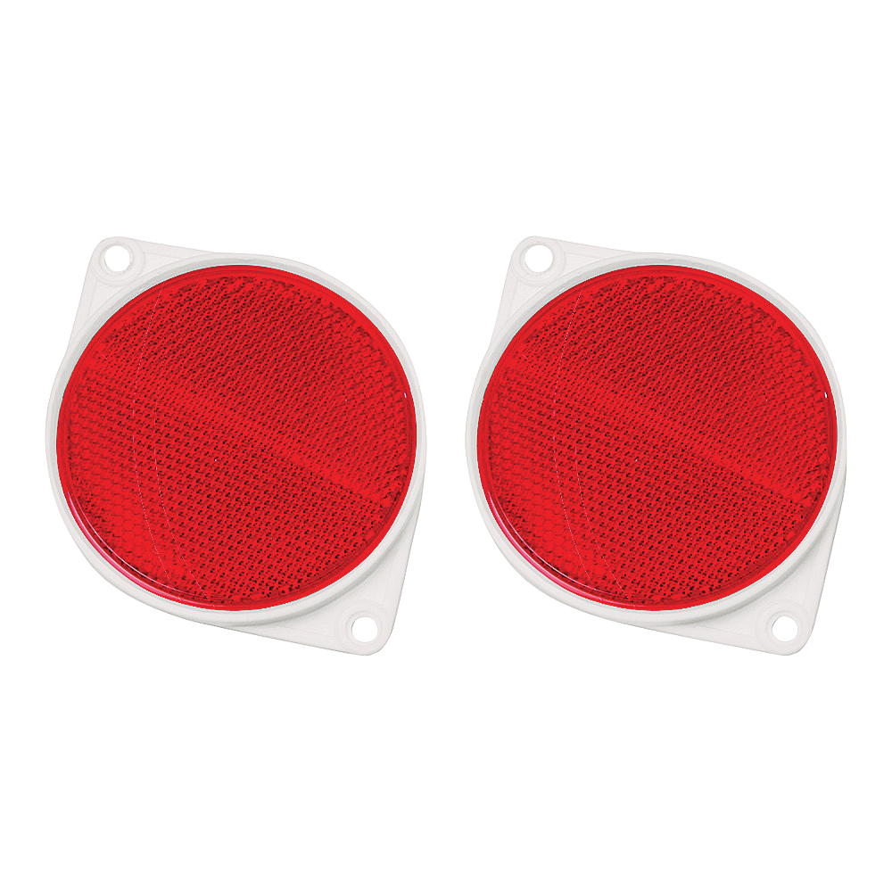 HY-KO CDRF-3R Carded Reflector, 9.63 in L Post, Red Reflector - 1
