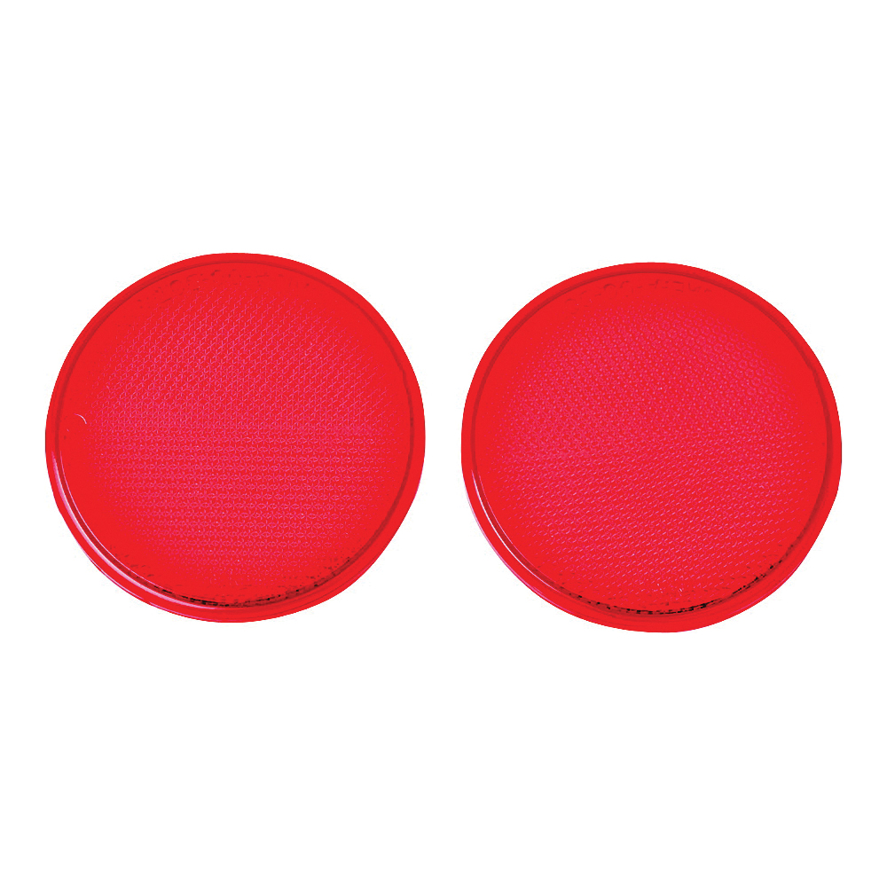 CDRF-4R Carded Reflector, 9.63 in L Post, Red Reflector