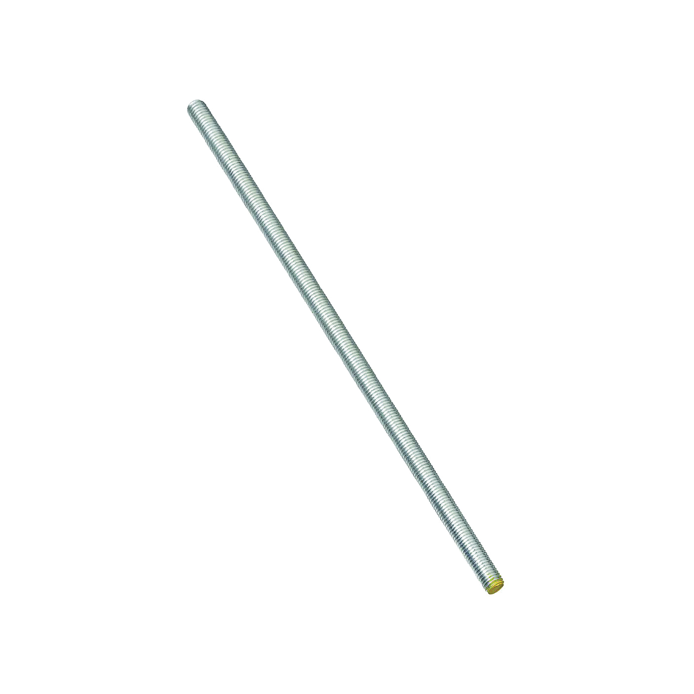 N179-333 Threaded Rod, 3/8-16 Thread, 12 in L, A Grade, Steel, Zinc, UNC Thread