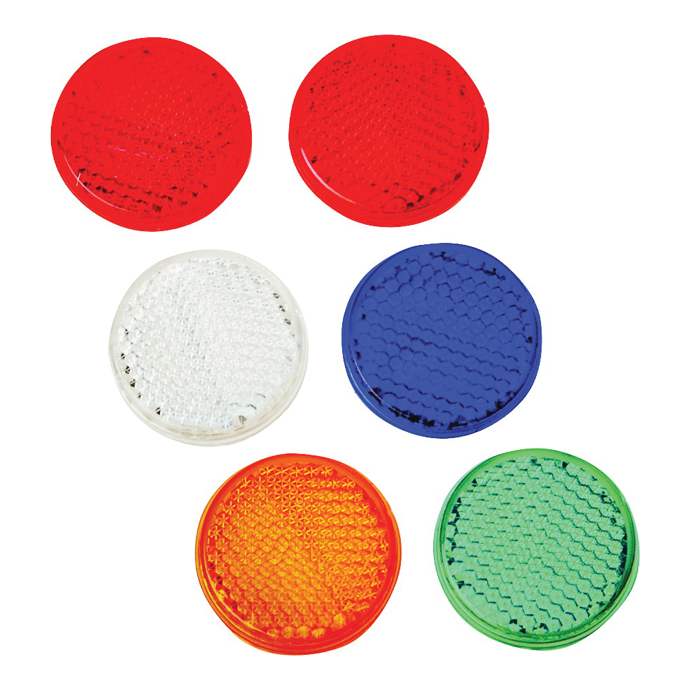 CMR-10 Carded Reflector, 9.63 in L Post, Assorted Reflector