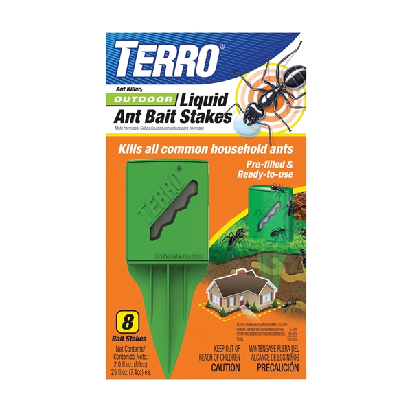 Terro T1812P Ant Bait Stake, Liquid, Sweet, 2 fl-oz - 1