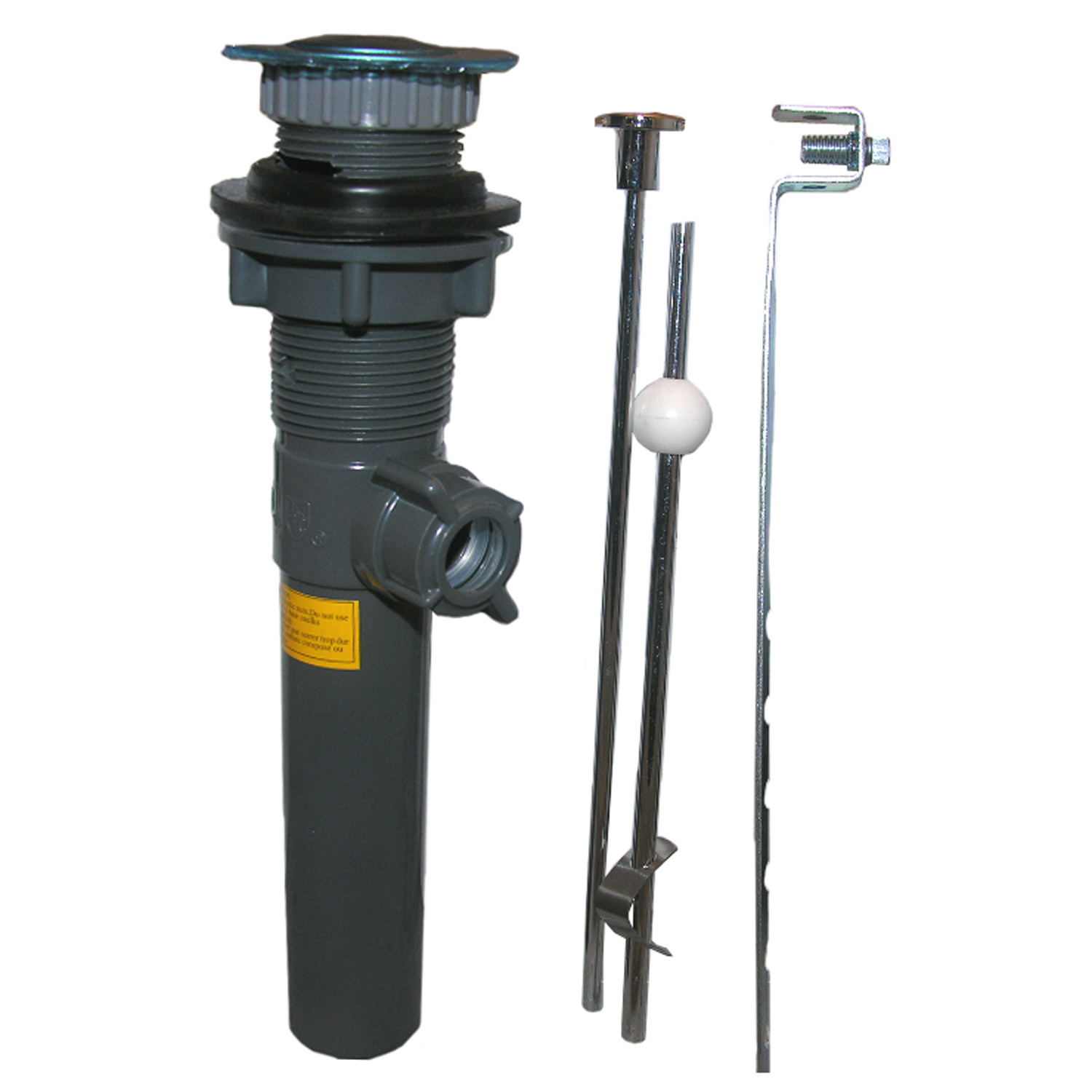 Lasco 03-4631 Drain Assembly, Pop-Up, Plastic, Chrome