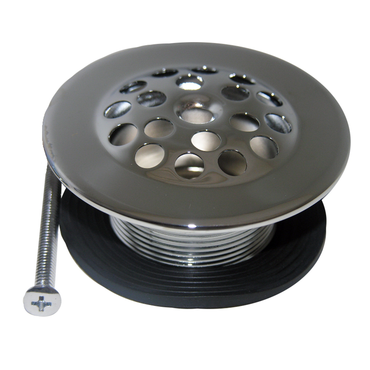 Lasco 03-5003 Shoe Strainer, Chrome-Plated, Specifications: 1-1/4 in Fine Thread Connection